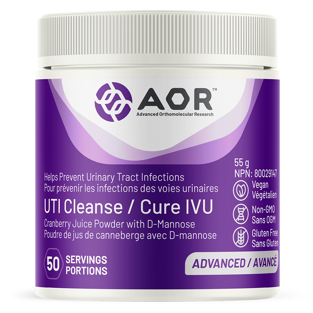 AOR UTI Cleanse w/D-Mannose 50 servings - 55g AOR UTI Cleanse w/D-Mannose 50 servings - 55g