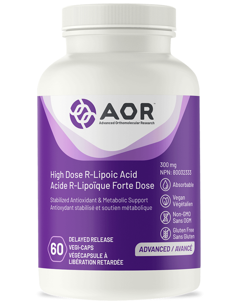 AOR High Dose R-Lipoic Acid 300 mg - 60 vegi-caps