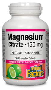 Natural Factors Magnesium Citrate key lime - 60 chewables