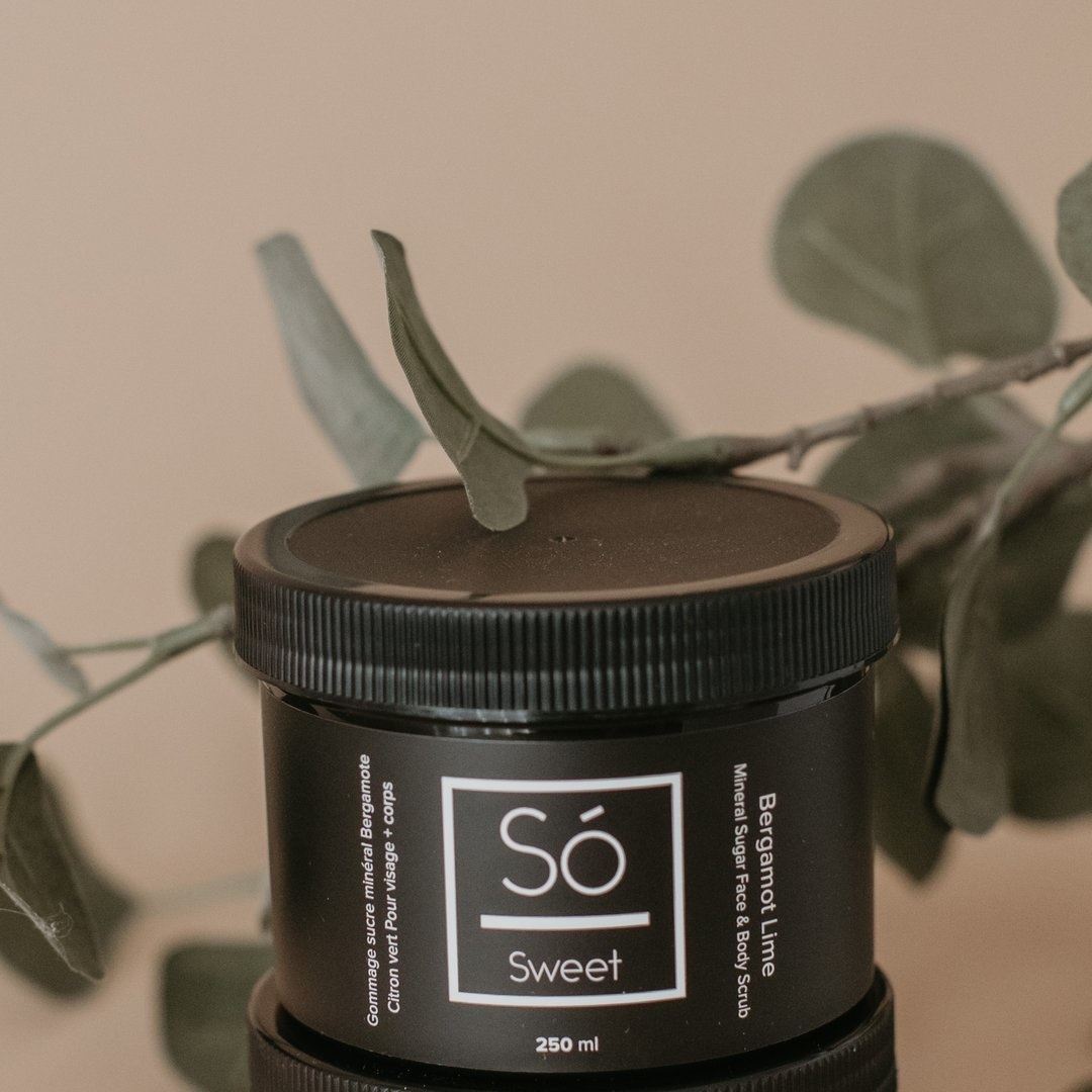 So Luxury Mineral Sugar Face & Body Scrub - Bergamot Lime - 250ml