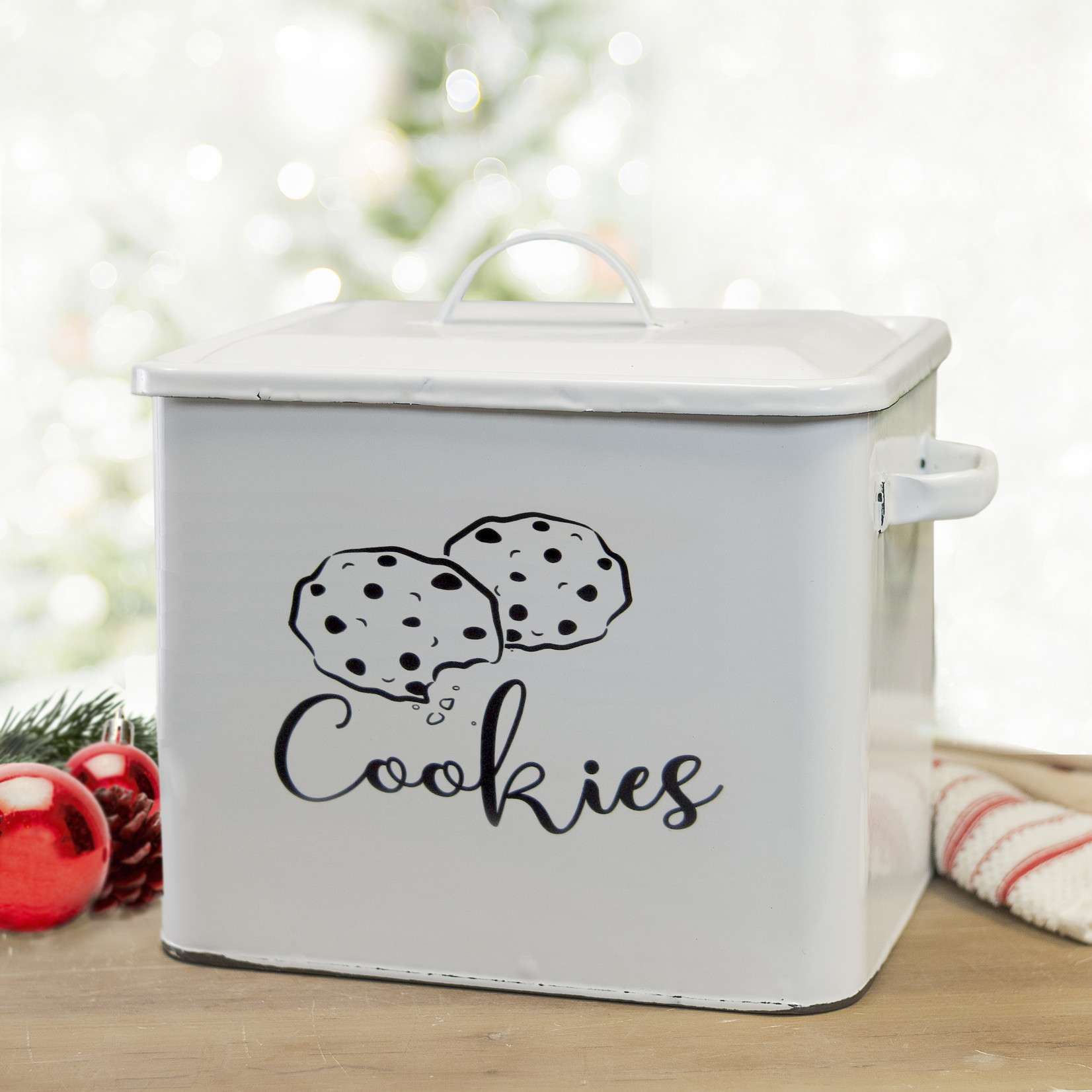 Enamelware Cookie Canister