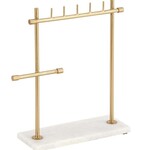 Gold & Marble Jewelry Stand