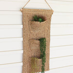 Seagrass Wall Hanging W/ 3 Pockets, 32" X 18"