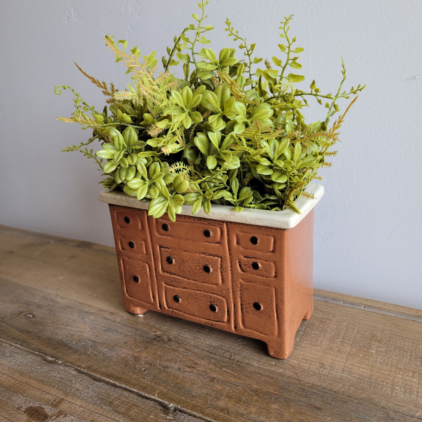 Brown Chest Of Drawers Planter, 5 X 7"