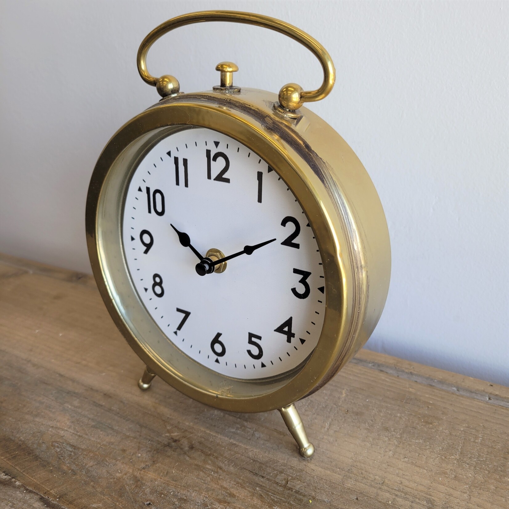 Round Gold Table Clock - Rod Works