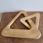 Wood Chain Sculpture - Triangle