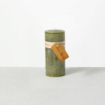 Timber Pillar Candle - Moss,  4 X 2"