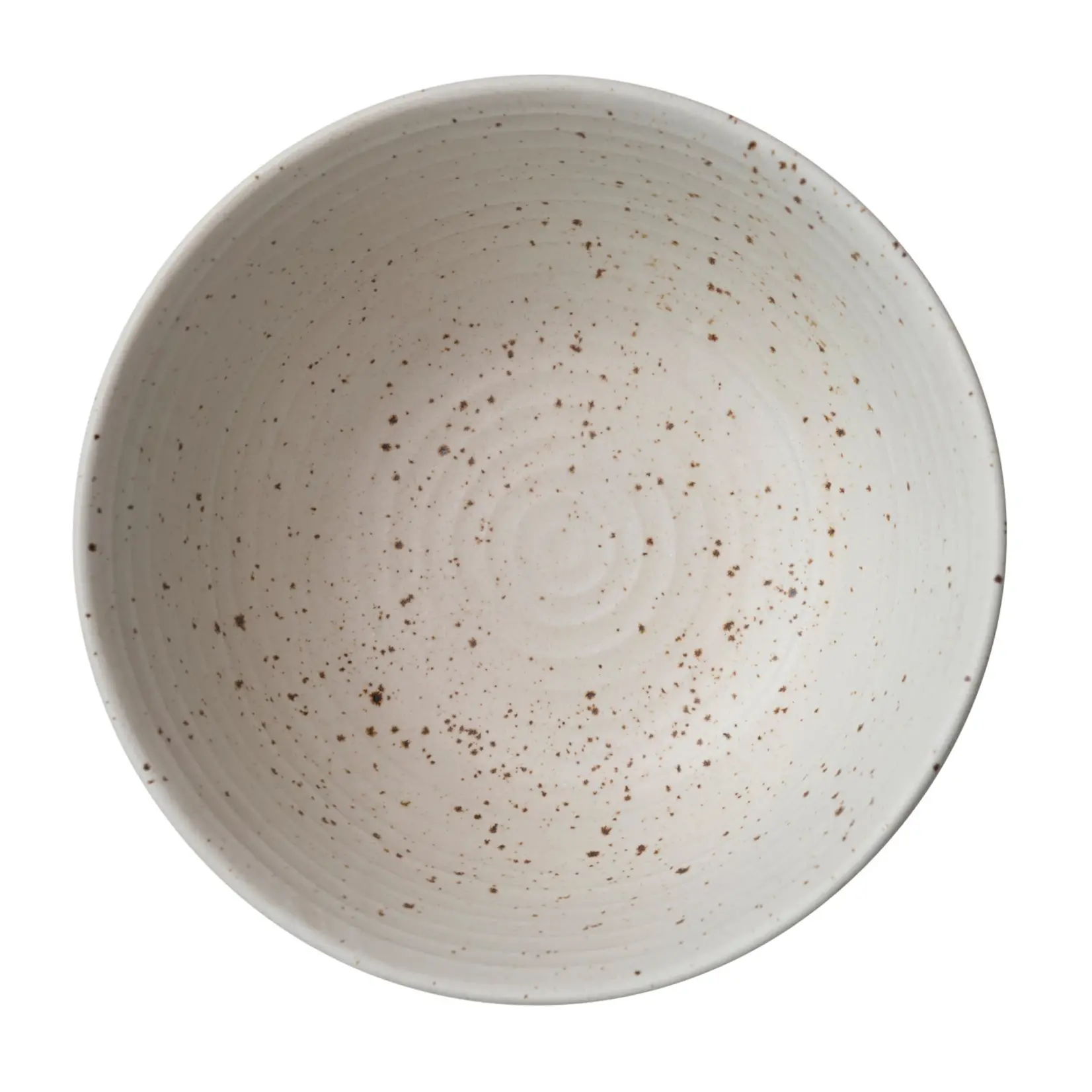 Cream Stoneware Bowl, 2 1/2 QT