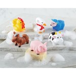 Farm Animal Rubber Bath Toy, Set of 6