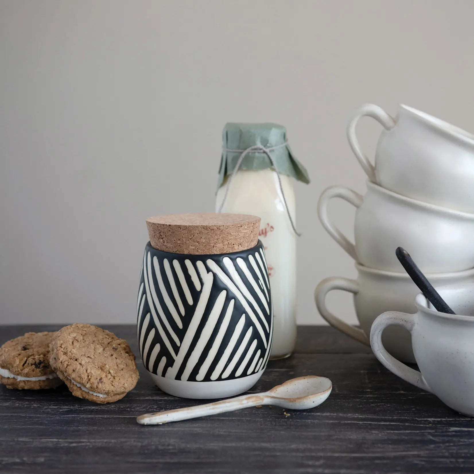 Stoneware Spoons, Assorted