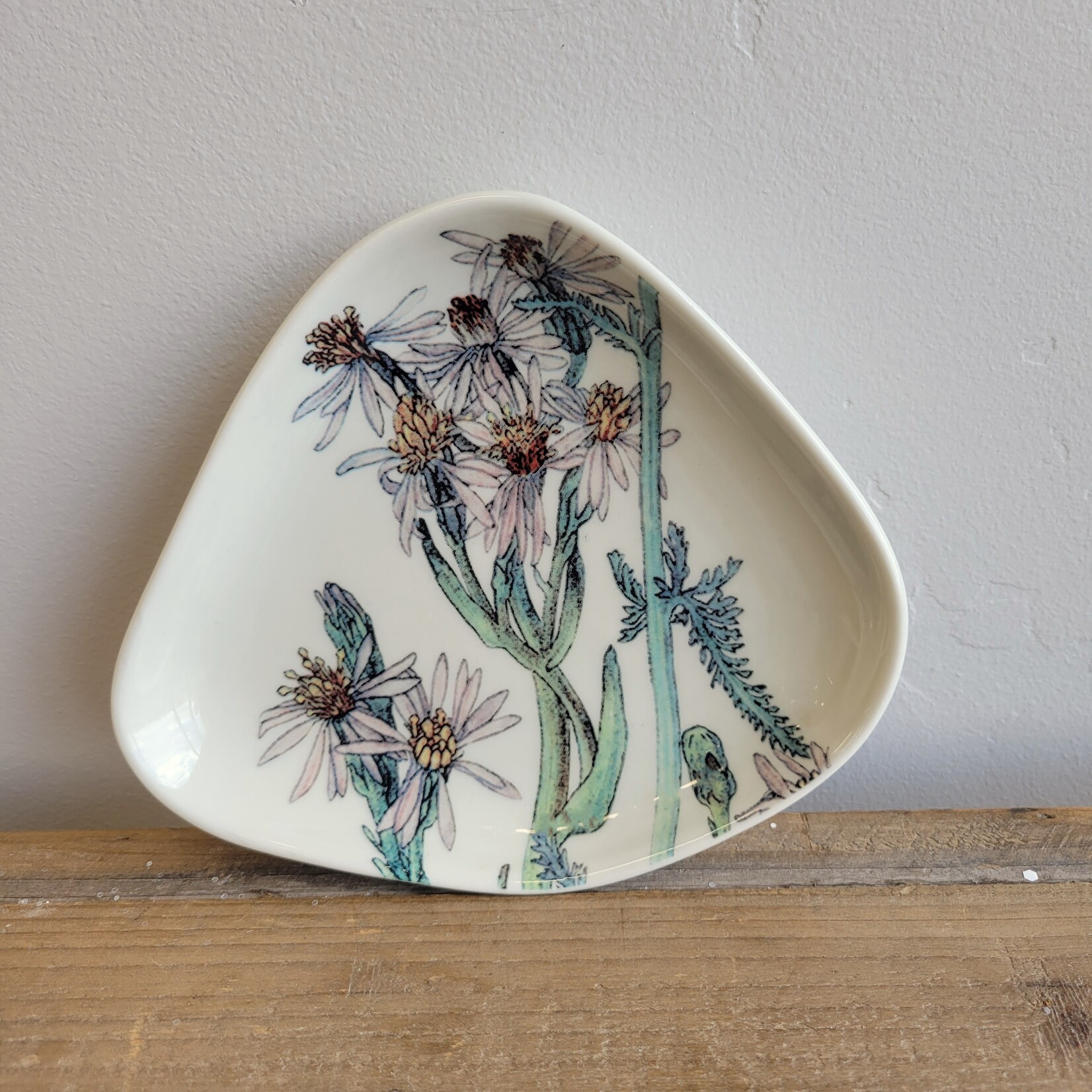Stoneware Floral Dish, Assorted
