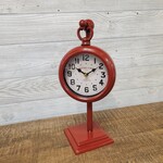 Red Metal Pendulum Clock