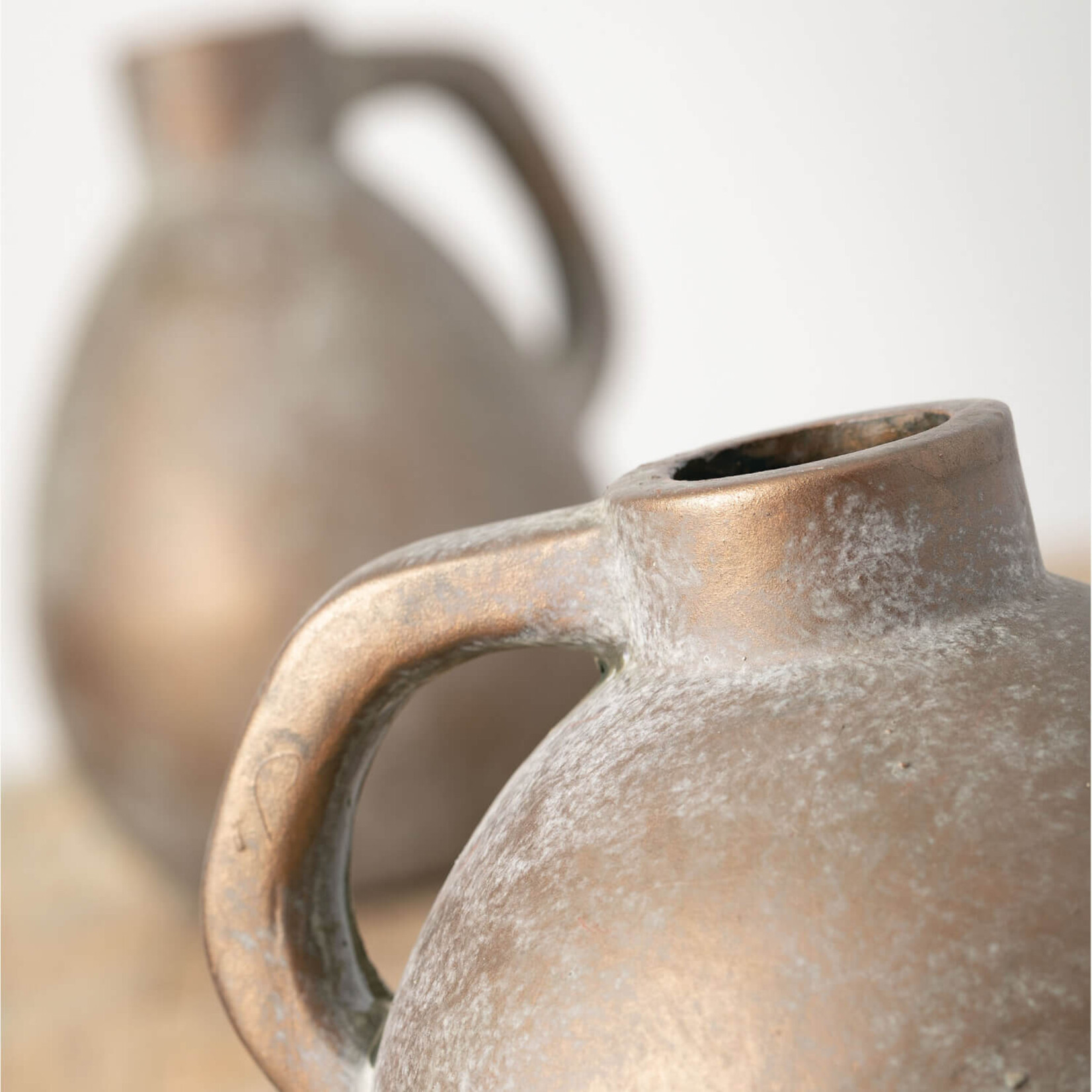 Ceramic Round Vase, 6"