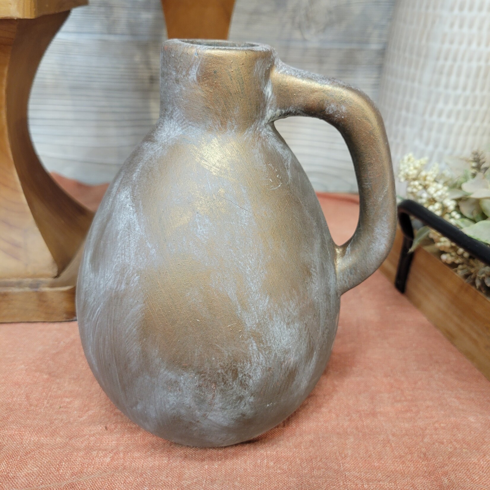Ceramic Bottle Vase, 7"