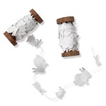 Bunnies Paper Garland On Wooden Spool