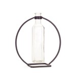 66403 GLASS VASE IN METAL STAND