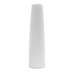 White Stoneware Vase, 15.5"