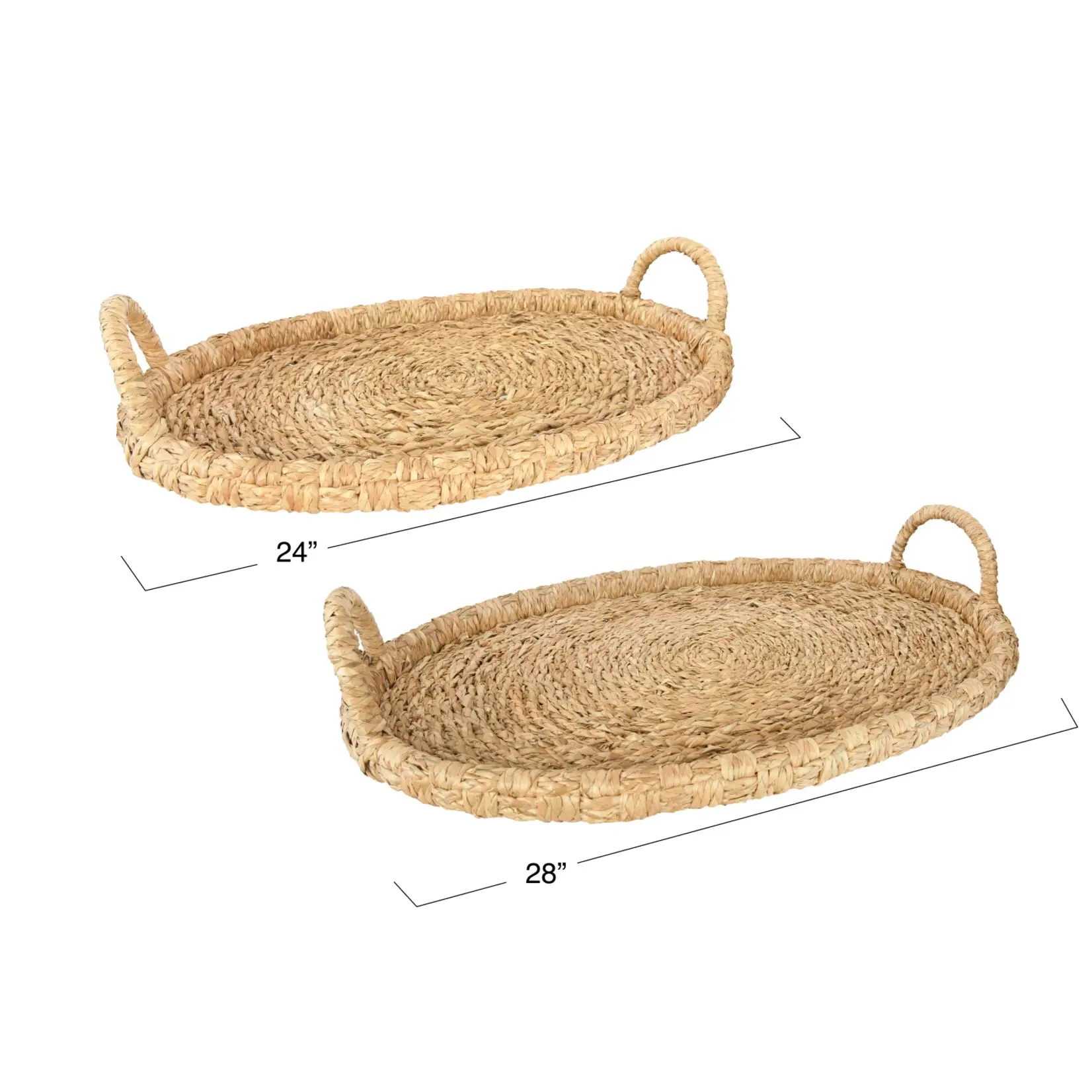 Seagrass Oval Tray, 24"
