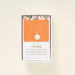 Silver Necklace "Strong"