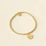 Gold Charm Bracelet "Compassionate"