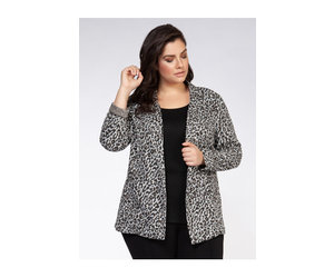 dex leopard cardigan