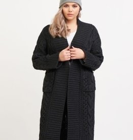 DEX CABLE KNIT OPEN CARDIGAN 1877269