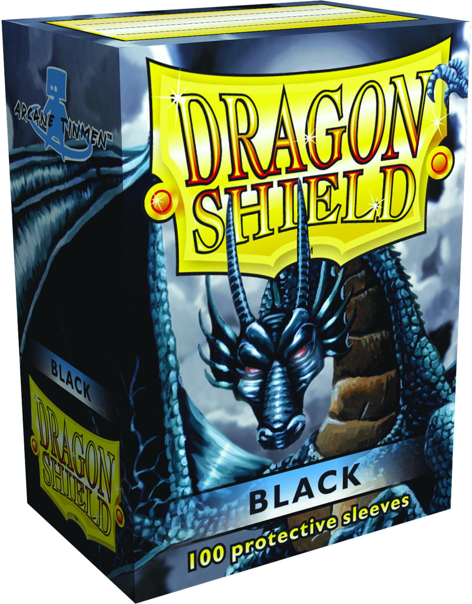 Arcane Tinmen Dragon Shields: (100) Black