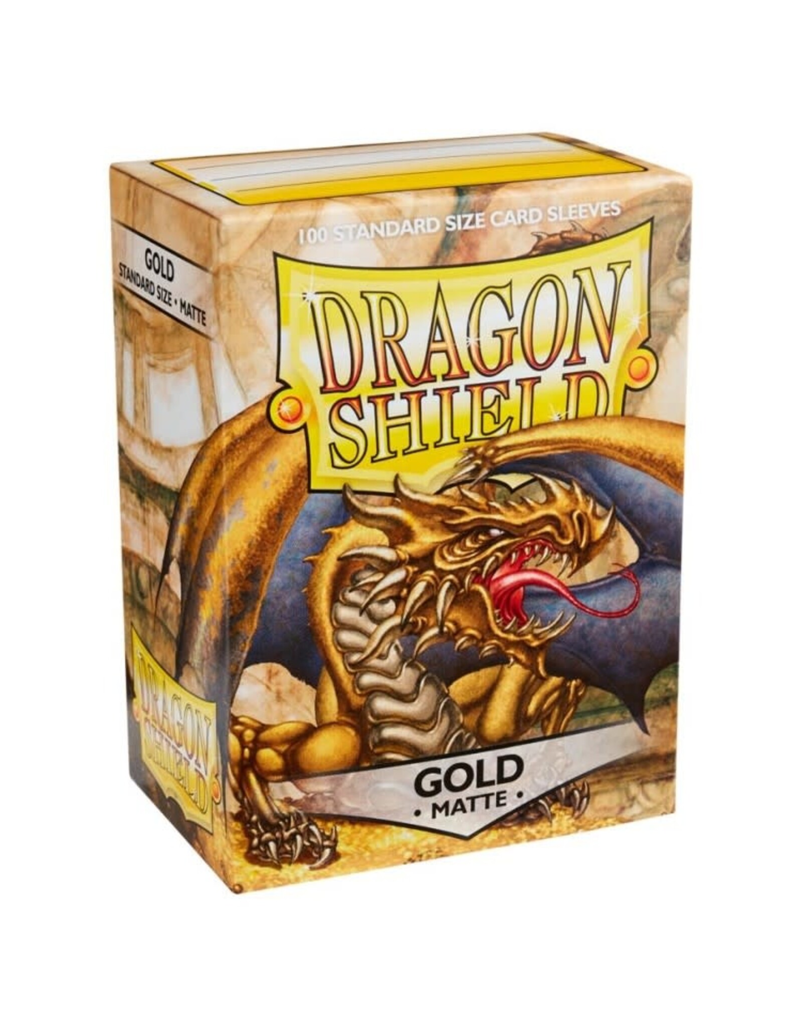 Arcane Tinmen Card Sleeves: Dragon Shields: 100ct Matte Gold