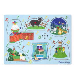 Melissa & Doug Sing-Along Nursery Rhymes Song Puzzle Blue