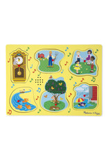 Melissa & Doug Sing-Along Nursery Rhymes Song Puzzle Yellow