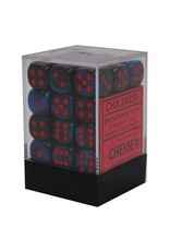 Chessex Black-Starlight/red Gemini 12mm d6 dice set