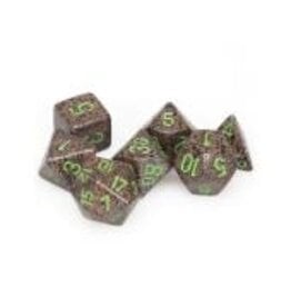 Chessex Earth Speckled Poly 7 dice set