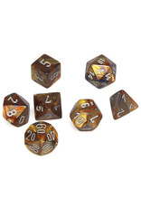 Chessex Lustrous Gold/silver Poly 7 dice set