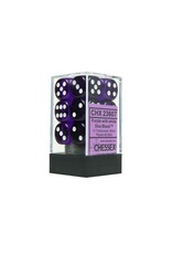 Chessex Purple/white Translucent 16mm D6 dice set