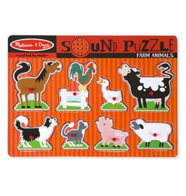 Melissa & Doug Farm Animals Sound Puzzle