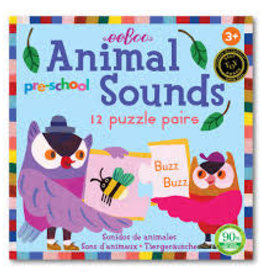 Eeboo Preschool Animal Sounds Puzzle Pairs