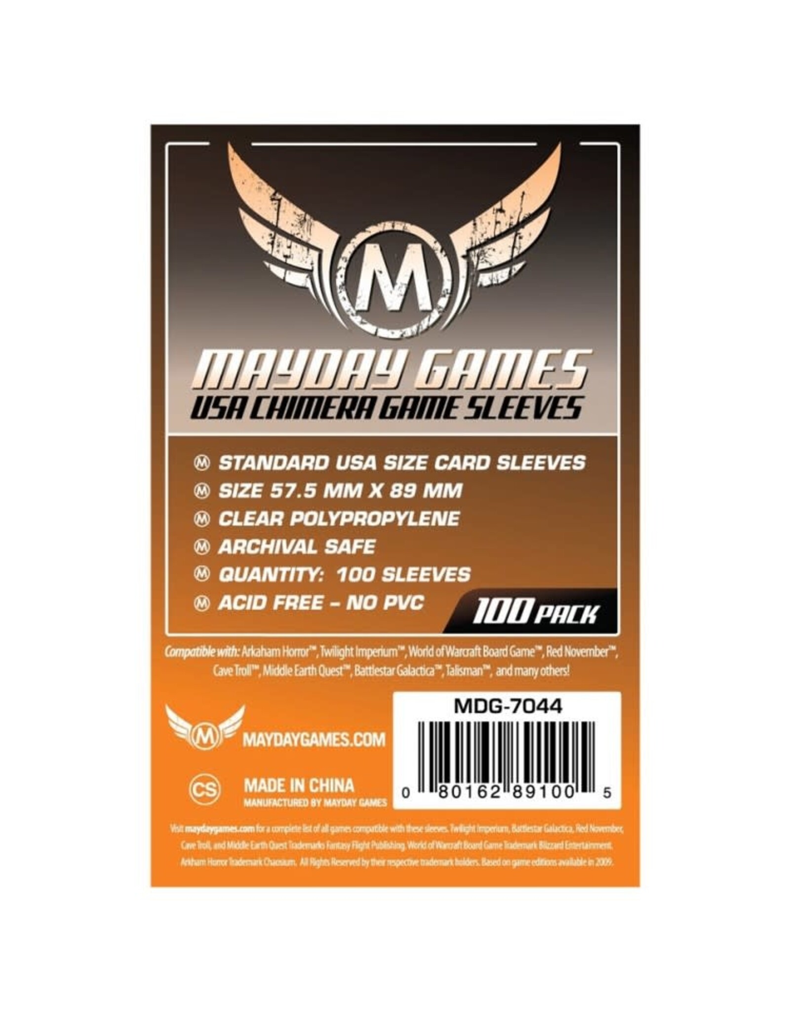 Mayday Games Card Sleeves: Mayday 100ct Sleeve Chimera 57.5 x 89mm