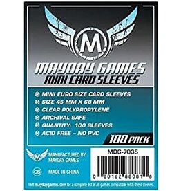 Mayday Games Card Sleeves: Mayday 100ct Mini Euro 45 x 68mm
