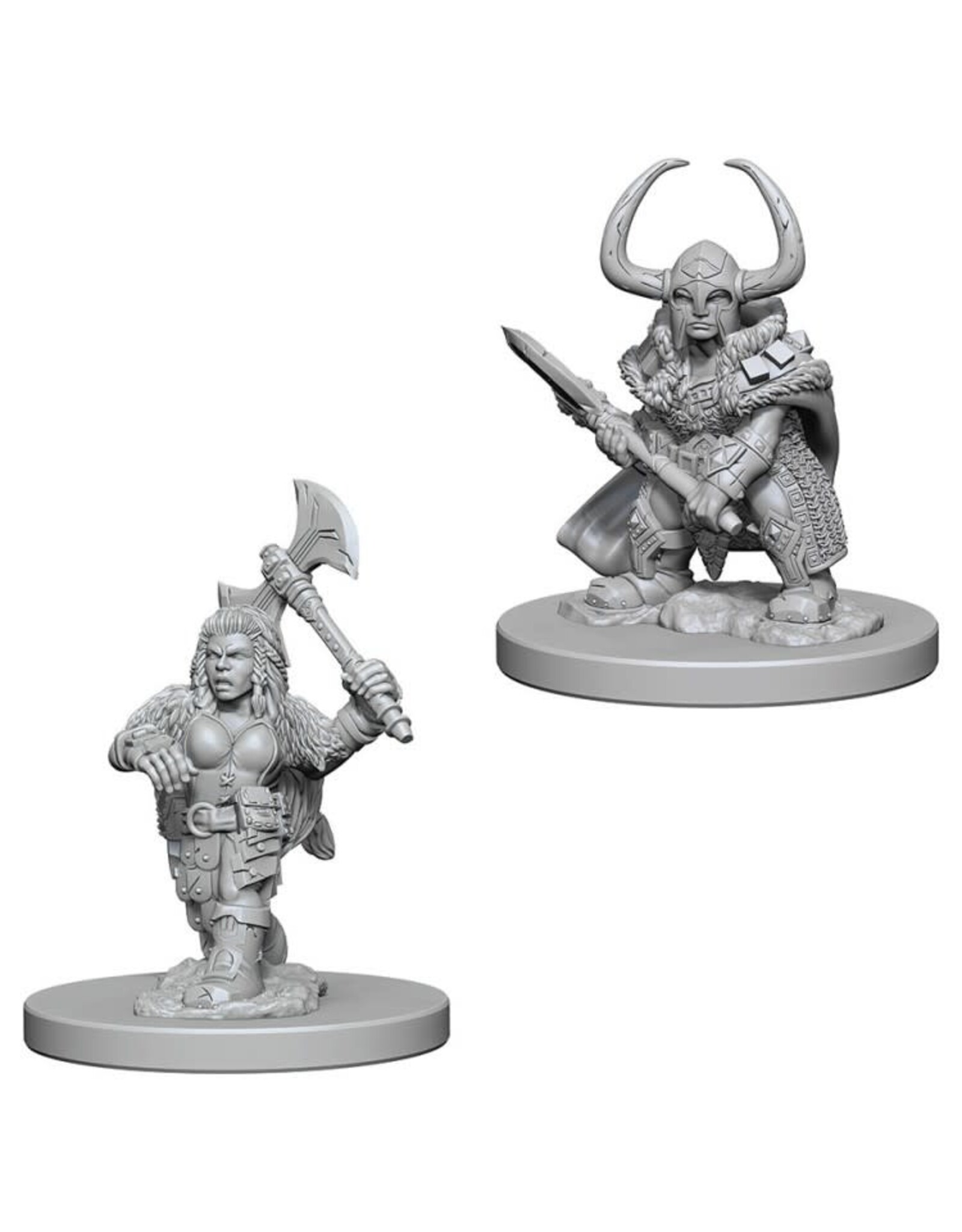 Wiz-Kids D&D Minis: W4 Dwarf Female Barbarian