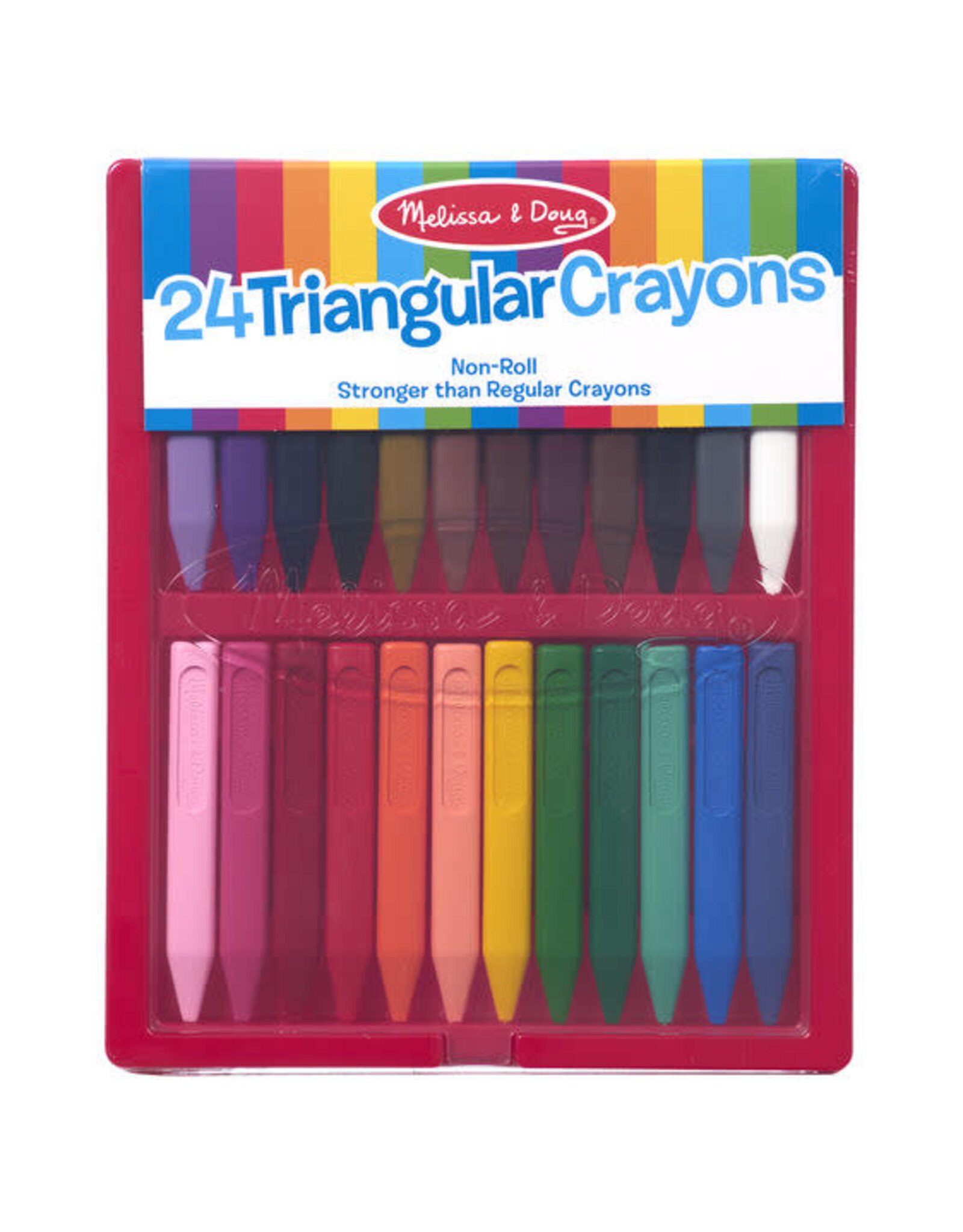 Melissa & Doug 24 Triangular Crayons