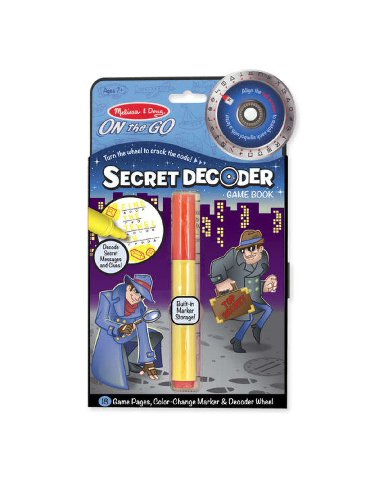 Melissa & Doug Secret Decoder Game Book - On the Go Travel Activity Book