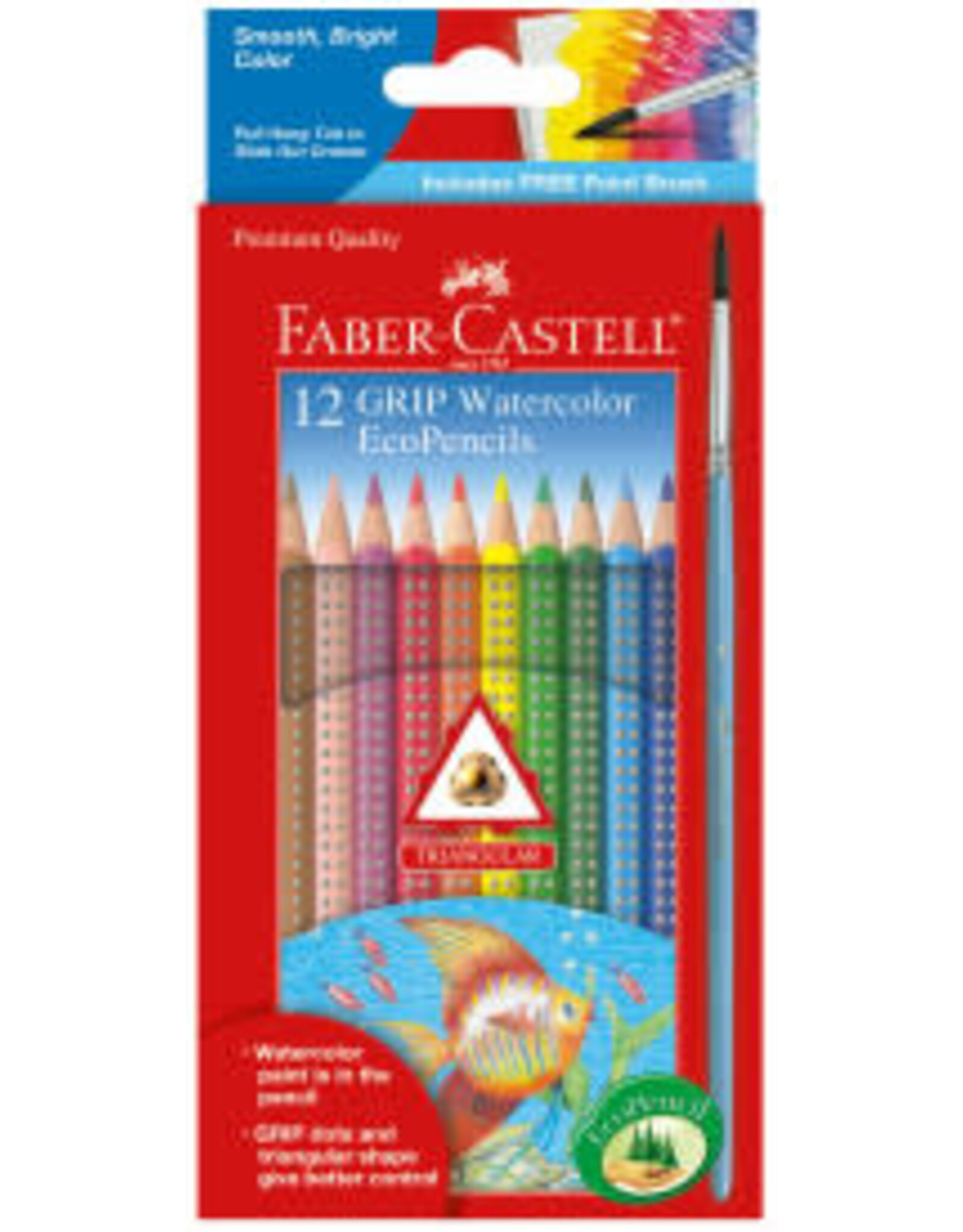 Faber-Castell 12ct Grip Watercolor EcoPencils