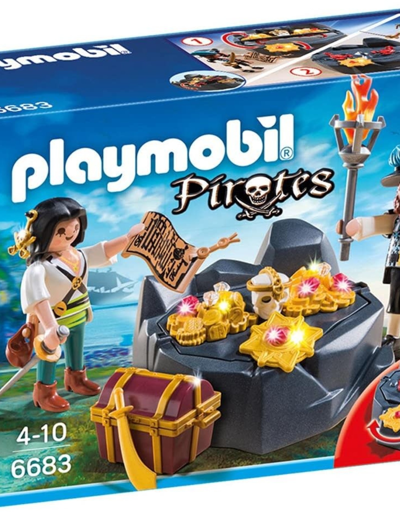 Playmobil Pirate Treasure Hideout Lets Play Games Toys