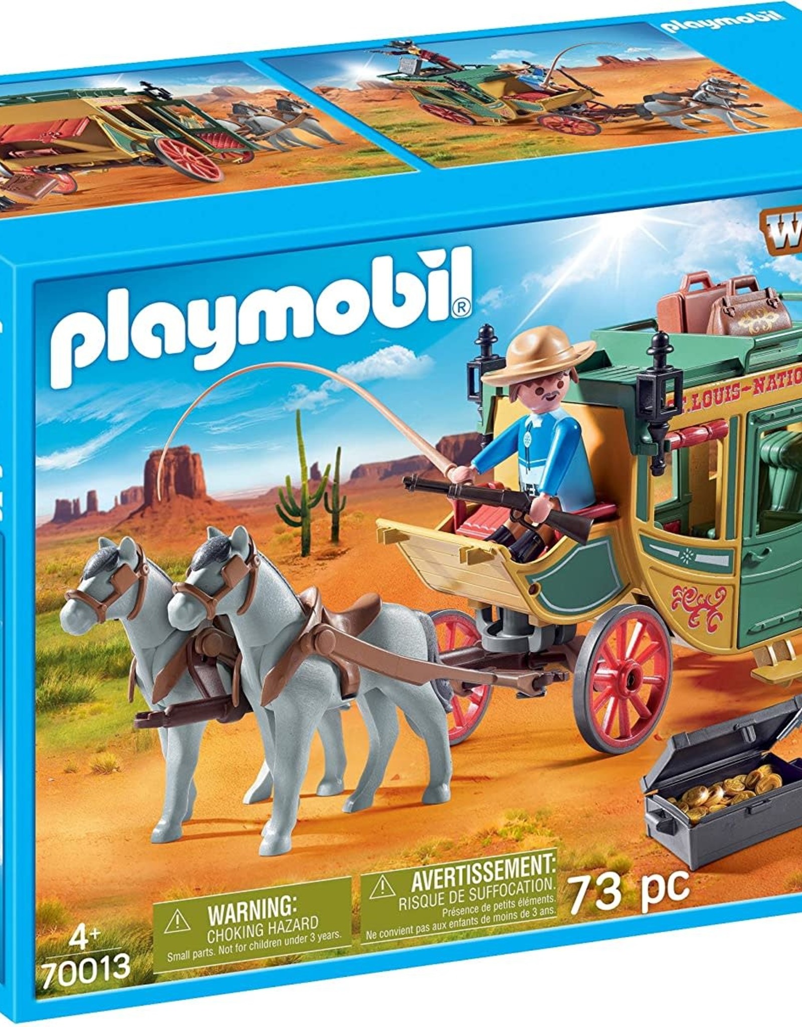 playmobil western wagon