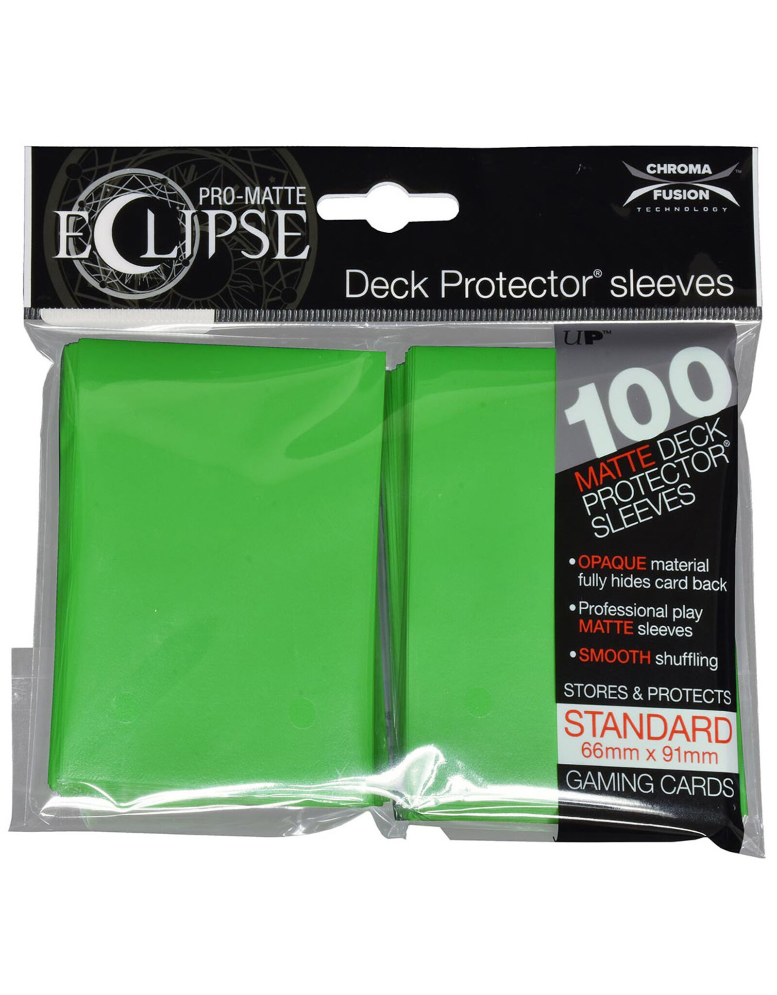 Ultra PRO Card Sleeves: Pro-Matte Eclipse 100ct  Lime Green
