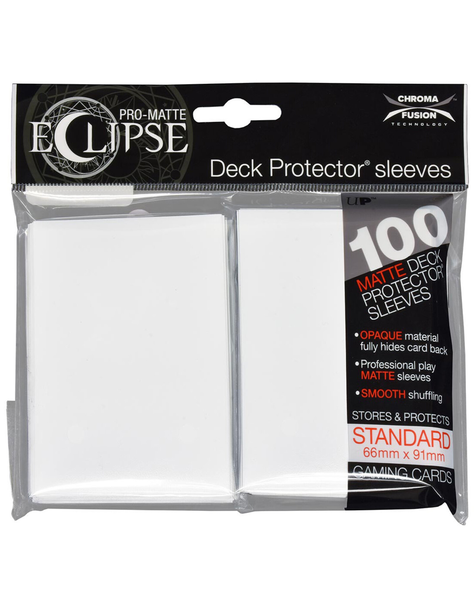 Ultra PRO Card Sleeves: Pro-Matte Eclipse 100ct  White