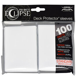 Ultra PRO Card Sleeves: Pro-Matte Eclipse 100ct  White