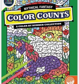 Mindware Color By Number Color Counts: Mythical Creatures