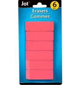 Jot 6 pk Erasers