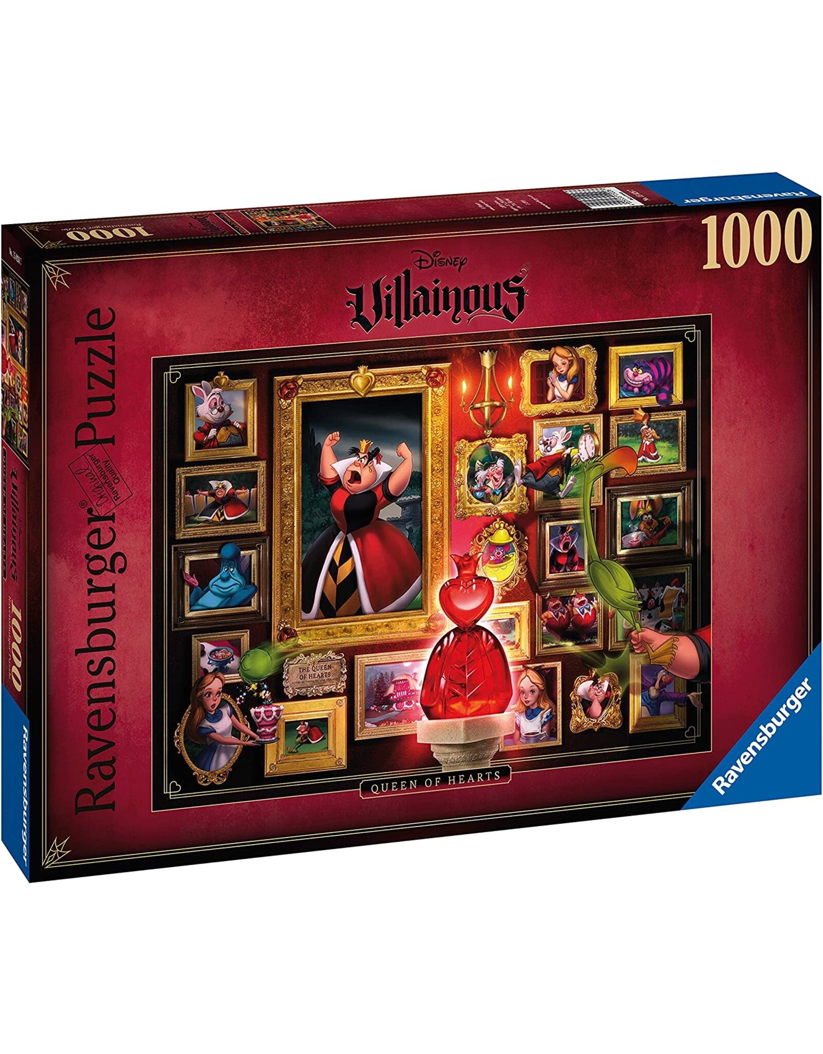 Ravensburger Villainous 1000pc Puzzle: Queen of Hearts